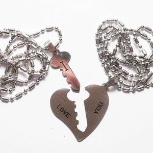 Brand New, Never Worn "I Love You" Necklaces